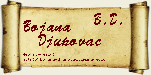 Bojana Đupovac vizit kartica